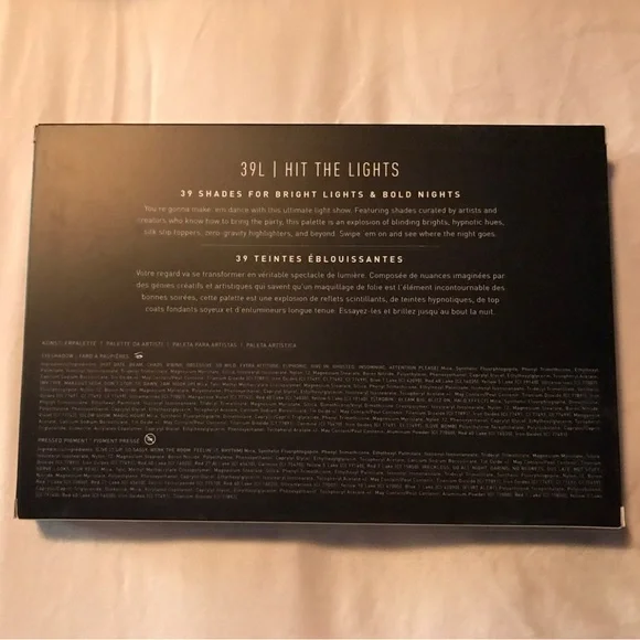 Morphe Cosmetics ~ “39L Hit The Lights” Eyeshadow Artistry Palette ~ NIB